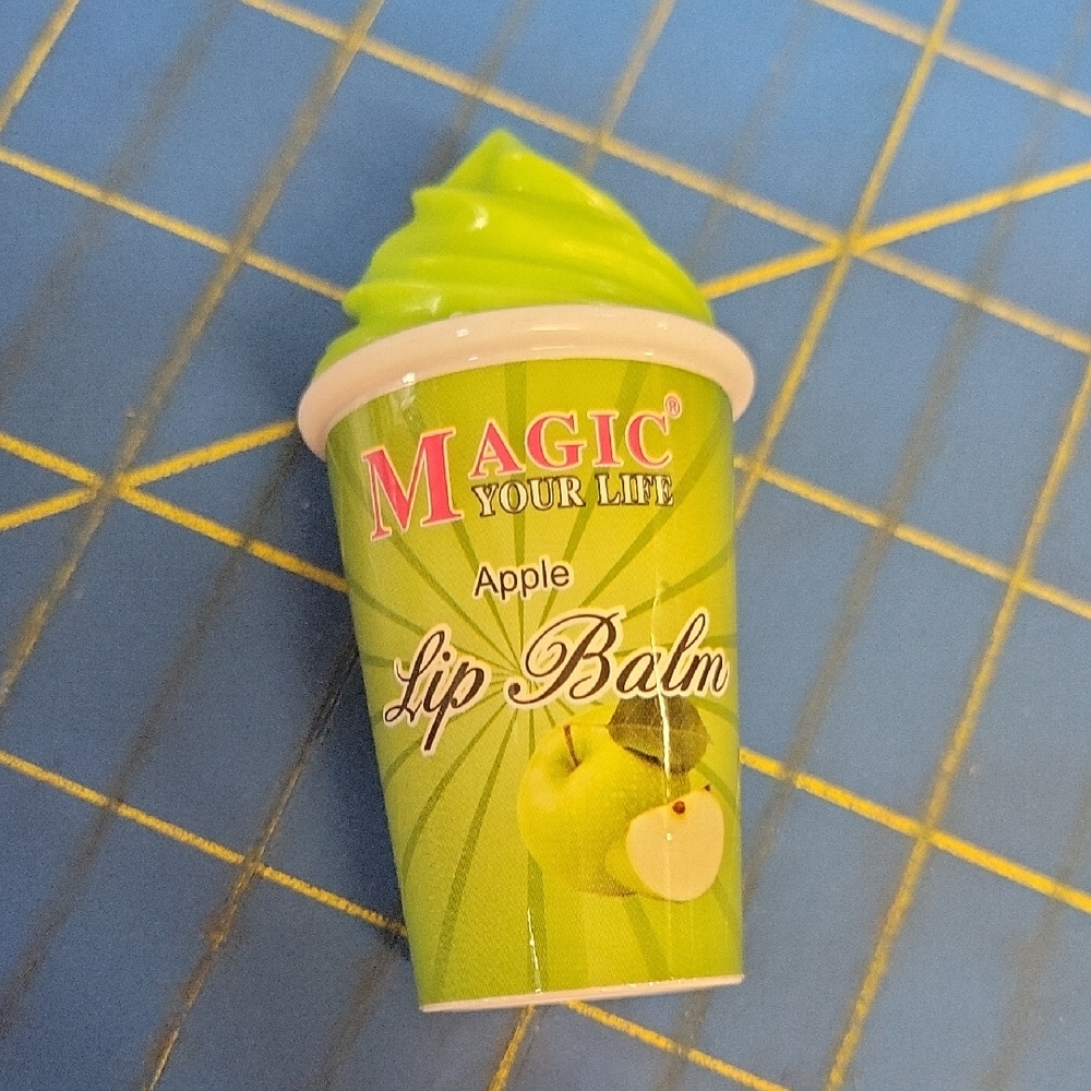 Magic Your Life Green Apple Lip Balm New